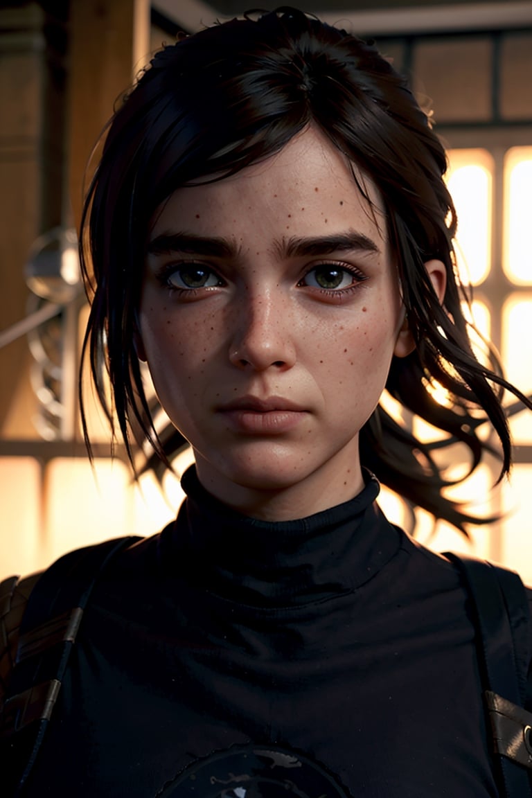 A stunning intricate full color portrait of zaraZof1, wearing a black turtleneck, epic character composition, by Ssunbiki, alessio albi, nina masic, sharp focus, natural lighting, subsurface scattering, f2, 35mm