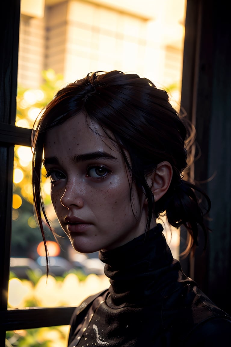 A stunning intricate full color portrait of zaraZof1, wearing a black turtleneck, epic character composition, by Ssunbiki, alessio albi, nina masic, sharp focus, natural lighting, subsurface scattering, f2, 35mm