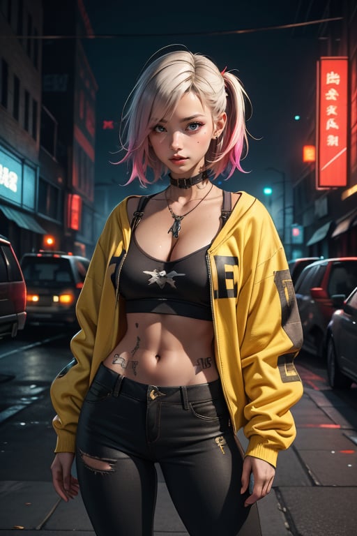 dark gothic cyberpunk solo woman,  defiant face,  pastel colors by FelixClement78 on Tensor.Art