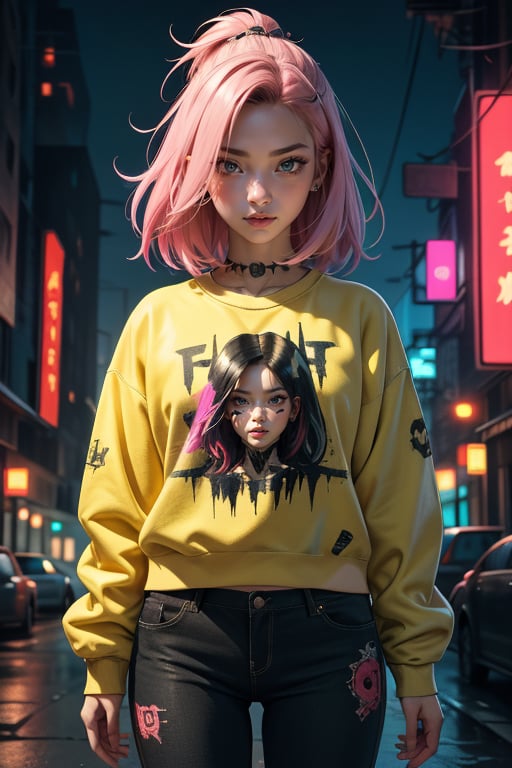 dark gothic cyberpunk woman,  defiant face,  pastel colors by FelixClement78 on Tensor.Art