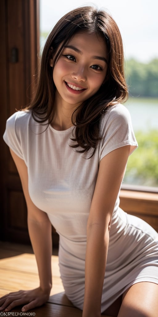 Full length portrait,  beautiful young Asian woman,  breasts by greatwhale_Ho on Tensor.Art