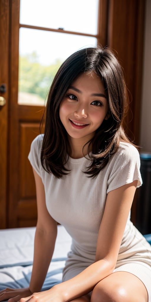 Full length portrait,  beautiful young Asian woman,  breasts by greatwhale_Ho on Tensor.Art
