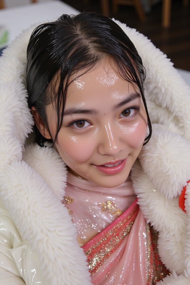 **(wet clothes,  wet hair,  wet face by user_642789594680738377 on Tensor.Art