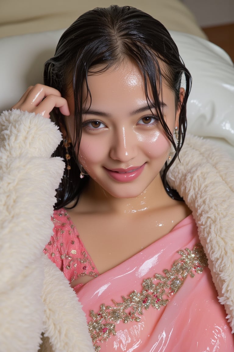 **(wet clothes,  wet hair,  wet face by user_642789594680738377 on Tensor.Art