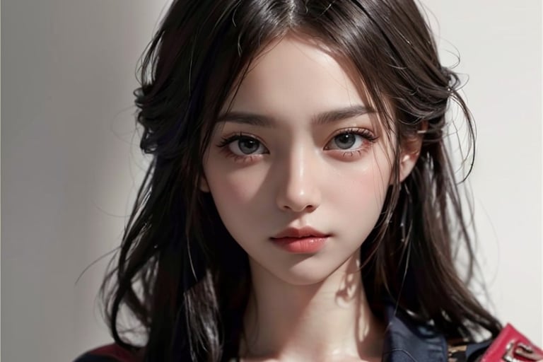 masterpiece,  best quality,  1girl, long_hair, closed mouth, looking at viewer, (((looking_at_viewer,  pov_eye_contact,  looking_at_camera,  headshot,  head_portrait,  headshot_portrait,  facing front))), (realistic:1.5),kukishinobudef