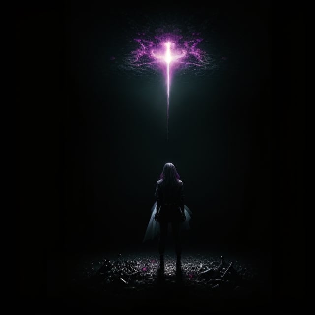 create a darkness album cover,  I want to see the chaotic,  nightmarish decor inflamed by Kyouko Hatake on Tensor.Art