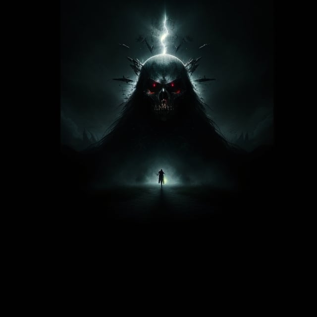 create a darkness album cover,  I want to see the chaotic,  nightmarish decor inflamed by Kyouko Hatake on Tensor.Art
