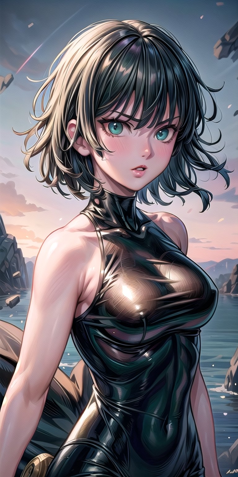 (4k), (masterpiece), (best quality), (realistic), (sharp focus), (cinematic lighting), (extremely detailed), (epic), 

girl, fubuki, ,FubukiOPM,fubuki\(one punch man\),fubuki