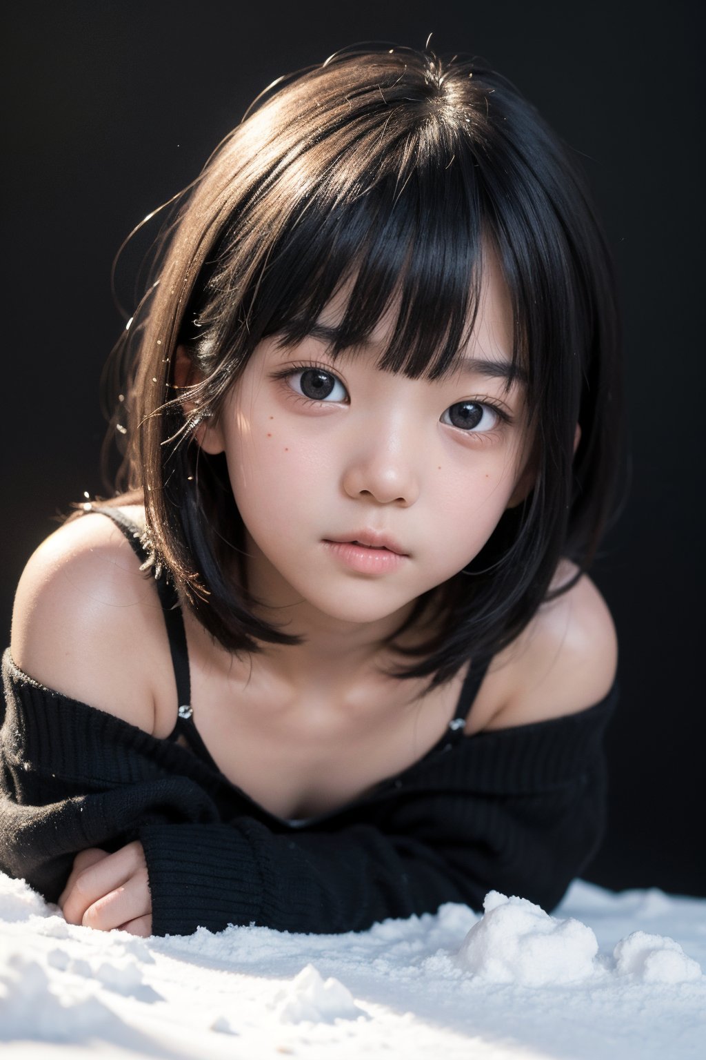 主：(all black background,  gray black background),  (((face photo))) by 萬仔16 on Tensor.Art