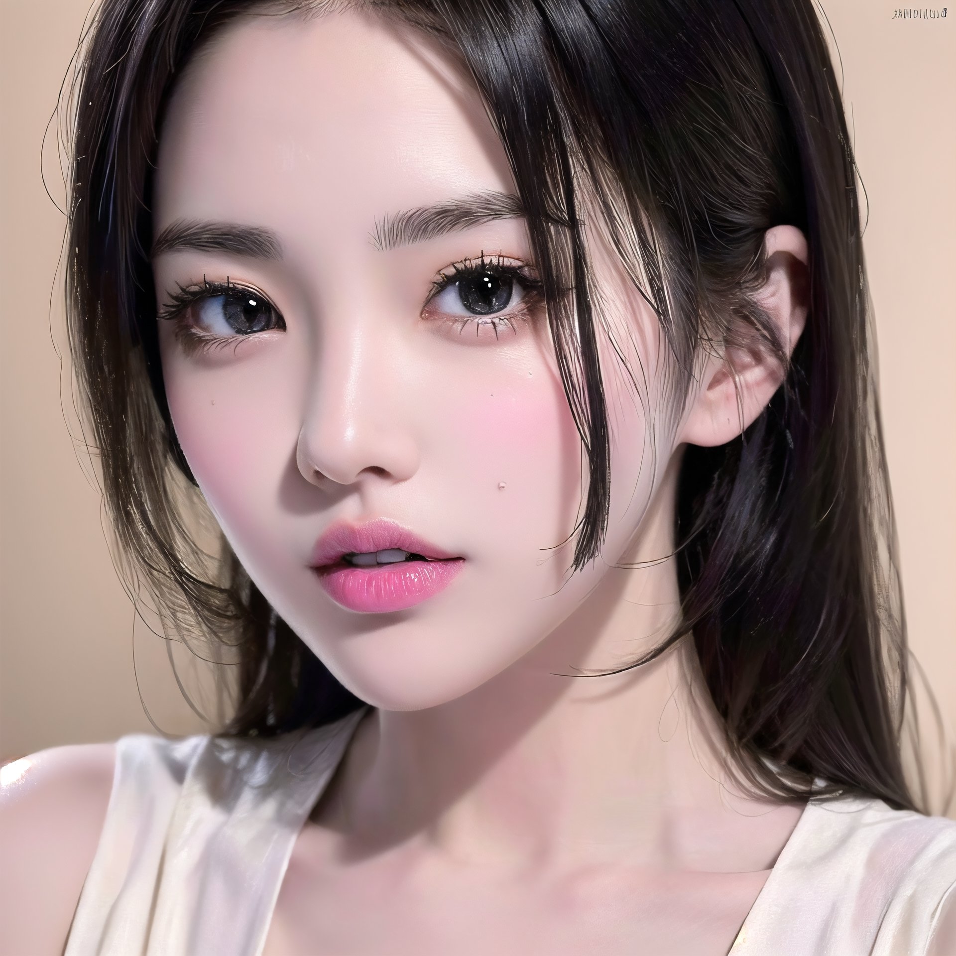 , (photorealistic:1.4), (RAW photo)   ,((ultra detailed,detailed face,detailed eyes,detailed skin):1.4),detailed background,(8k, best quality, raw photo),((masterpiece:1.4)),((high resolution:1.4)),((masterpiece, best quality, detailed CG, 8k wallpaper, highres):1.2)ultra-detailed,extremely detailed and beautiful,extremely detailed faces,japanesemasterpiece, 8k, ultra detailed, ultra high res, (realistic, photo-realistic:1.4),((Korean idol, japanese idol, japanese actress,korean model,)),(svelte:1.4), (deep black eyes:1.4) ,realistic, masterpiece, original photo, surreal, best quality, 8k ultra hd, detailed background, extremely detailed, intricate details, professional, brunette, perfect eyes, seductive eyes, beautiful detailed Eyes, perfect hands, detailed fingers, realistic breasts, thin waist, thin legs,blunt bangs,White skin,thin eyebrows, white girl, (firm breasts:1.2) ,perky buttocks,(Slender body:1.5),big breasts,blunt bangs,(no makeup:1.8),
表情：
耳環: 
攝影方向:,upper body shot, 
時間：in the night, 
地點：, single-apartment, 
眼鏡：,
髮型：, long hime_cut style, long hime cut hair, Block Cut hair style,
動作：, sitting on sofa, 
服裝設定：,nightdress ,

Lora:,,girl ,single-apartment,Japan Hime_cut style,Single-apartment,More Detail,Sexy Nightdress ,1 girl,lingerie store