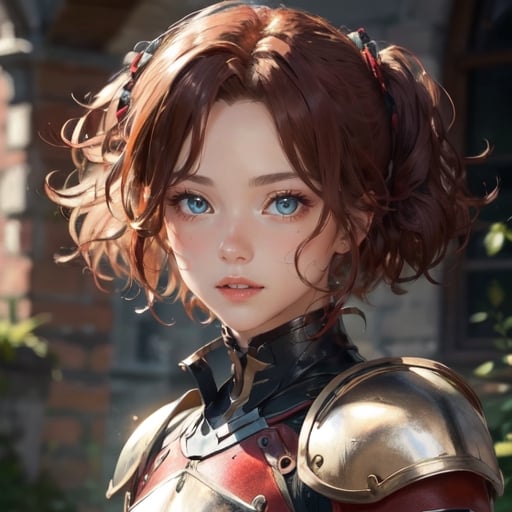Beautiful irish knight,  wearing body armour,  cute-fine-face by CB_ai_artist on Tensor.Art
