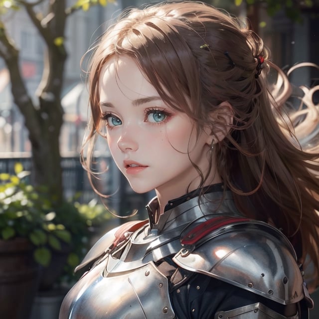 Beautiful irish knight,  wearing body armour,  cute-fine-face by CB_ai_artist on Tensor.Art