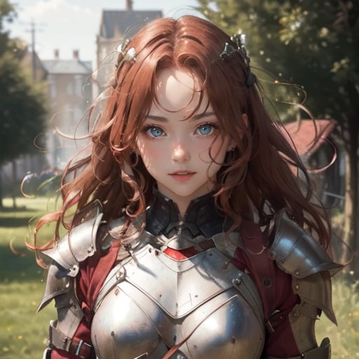Beautiful irish knight,  wearing body armour,  cute-fine-face by CB_ai_artist on Tensor.Art