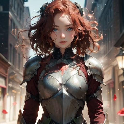 Beautiful irish knight,  wearing body armour,  cute-fine-face by CB_ai_artist on Tensor.Art