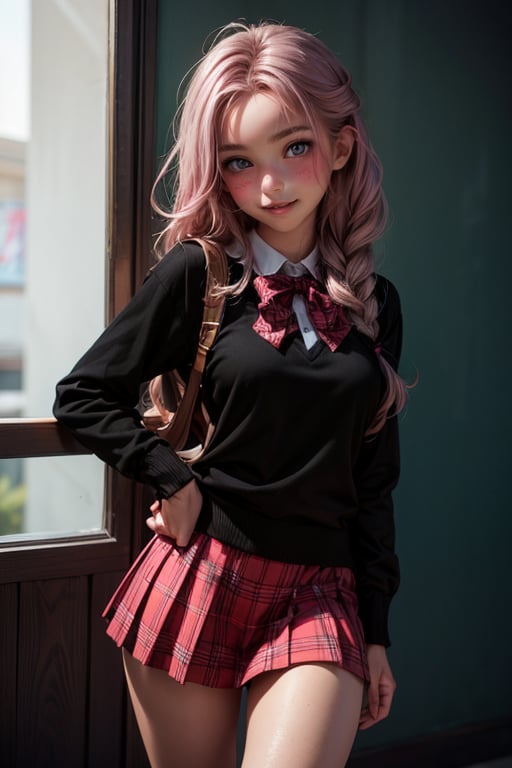 1girl,  solo,  red green black eyes by CB_ai_artist on Tensor.Art