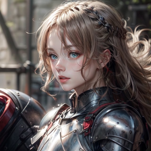 Beautiful irish knight,  wearing body armour,  cute-fine-face by CB_ai_artist on Tensor.Art