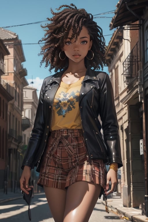 portrait Anime black girl cute-fine-face,  pretty face,  realistic shaded Perfect face by CB_ai_artist on Tensor.Art