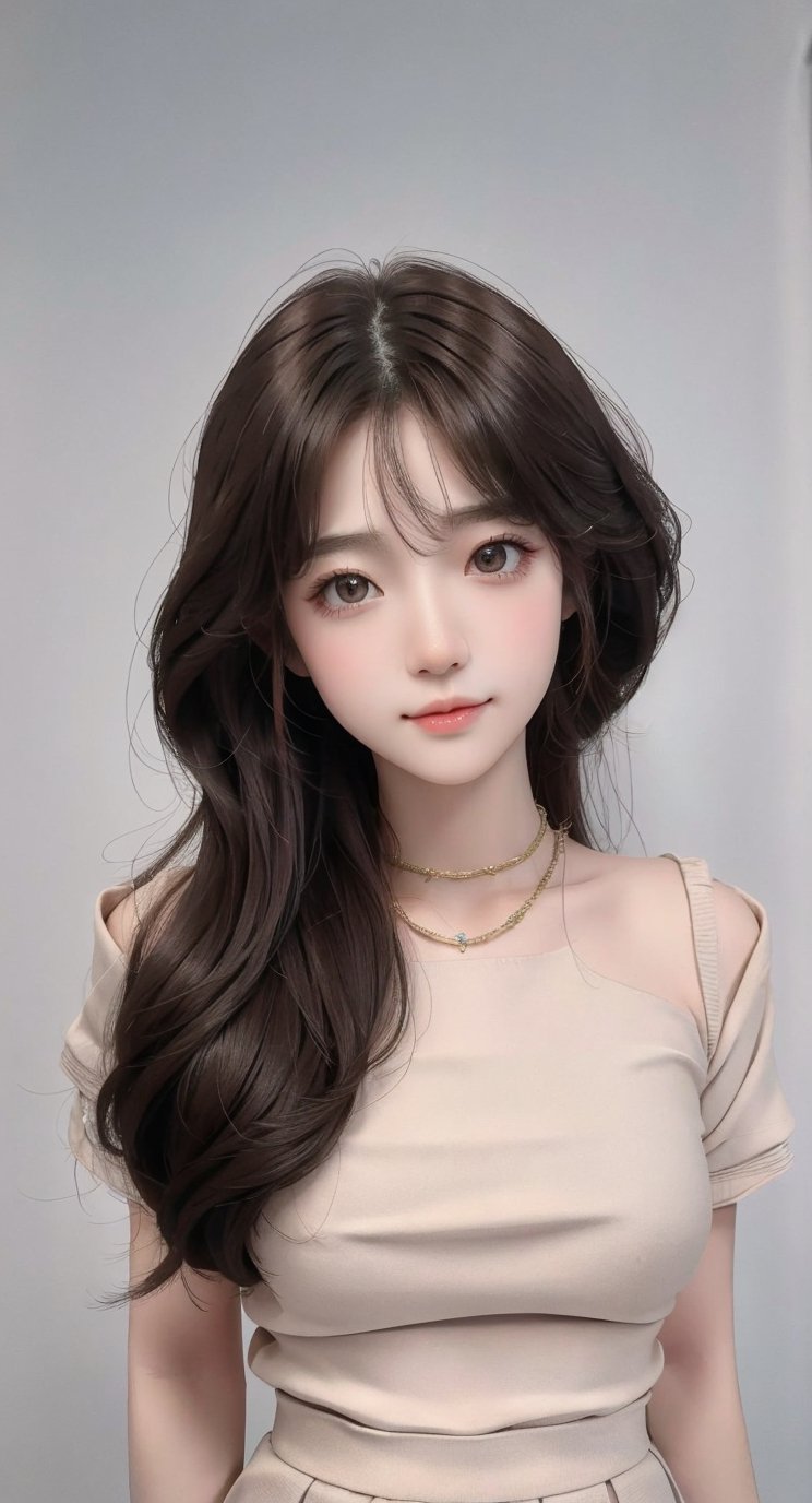 Beautiful and delicate light, (beautiful and delicate eyes), pale skin, big smile, (brown eyes), (brown long hair), dreamy, medium chest, female 1, (front shot), Korean girl, bangs, soft expression, tall height ,elegant,smiling face,8k art photo,realistic concept art,realistic,portrait photography,accessories,fantasy,jewelry,half body shot,high school girl,
bundled hair,,milf,SAM YANG,sangonomiya kokomi (sparkling coralbone),school uniform,sangonomiya kokomi,perfect,Mecha body,Squatting ,bzsohee