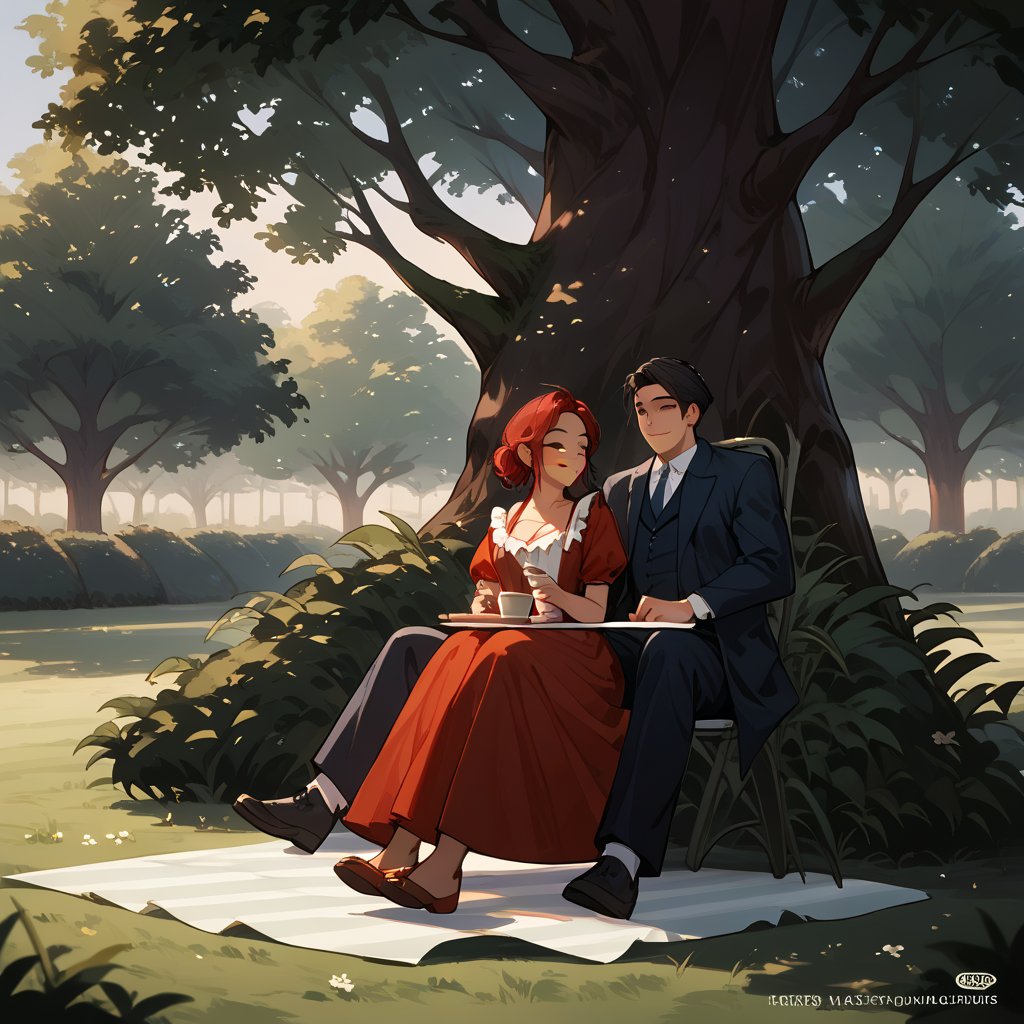 Score_9, Score_8_up, Score_7_up, Score_6_up, Score_5_up, Score_4_up, 3 persons, a girl red hair, sexy girl and a child (black hair, 10 years) sitting under a tree in a picnic, behind appearsm a man (black hair dressed in a suit)  walking with a coffee in his hand ,in the middle of the park, night, sexy pose,smiling,
ciel_phantomhive,jaeggernawt,Indoor,frames,high rise apartment,outdoor