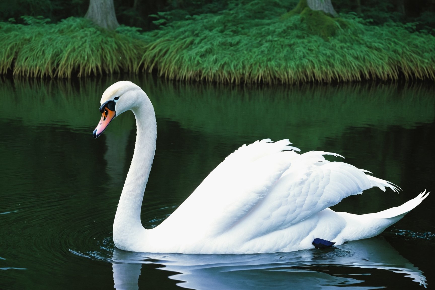 The lake in the woods and its banks belong to the kingdom of the wizard Rothbart, who dominates Princess Odette and her entire entourage in the form of a bird of prey. Rothbart transformed Odette and her companions into swans, and only at night did he allow them to regain their human appearance. The princess can only be freed by a man who loves her. Siegfried, madly in love with the Swan Princess, swears that he will be the one to break the wizard's spell.