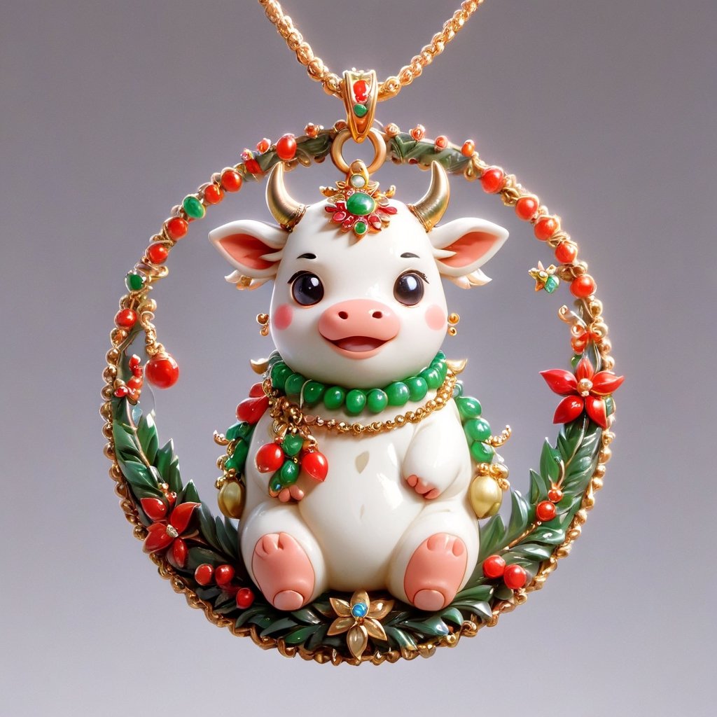 Cow Pendant,masterpiece,best quality,8k,cg,ral-chrcrts