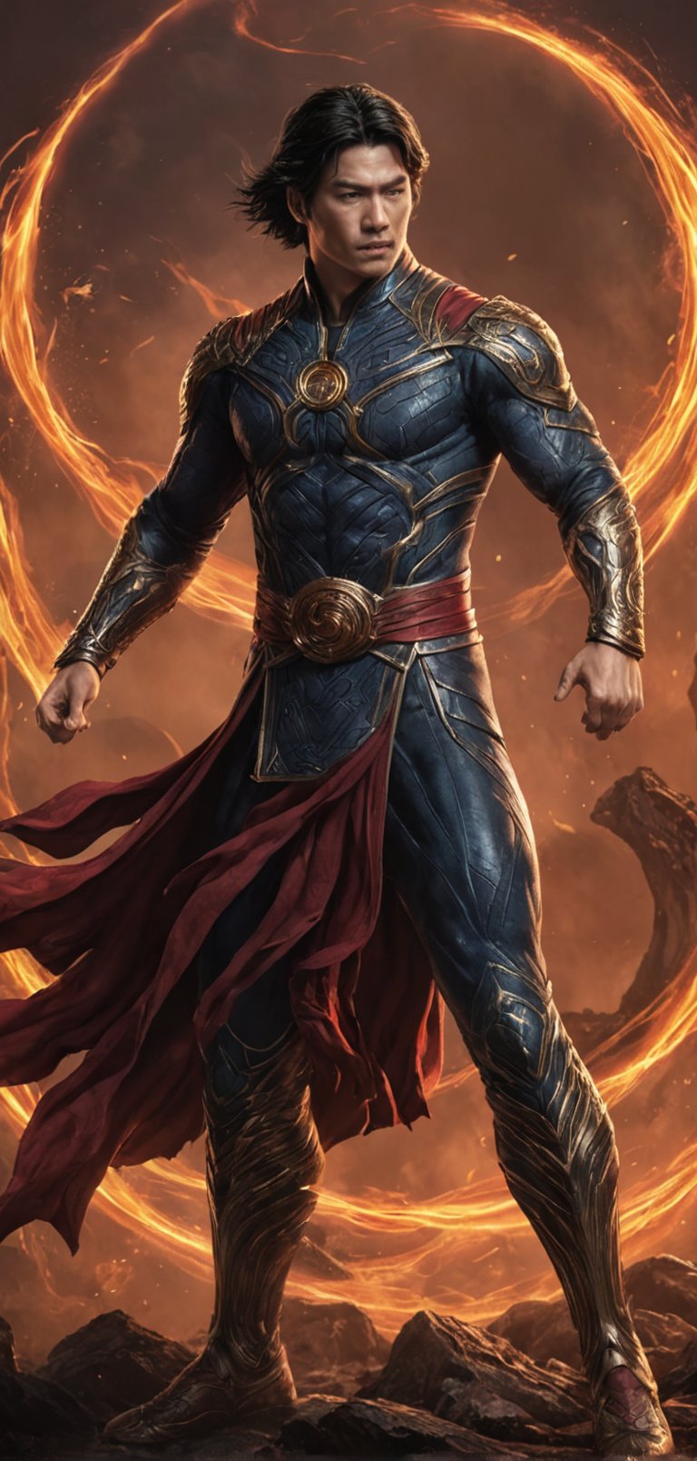 (extremely detailed 8k wallpaper),  a medium full body photo of shang chi ,  intricate by viper_66789(akr) on Tensor.Art