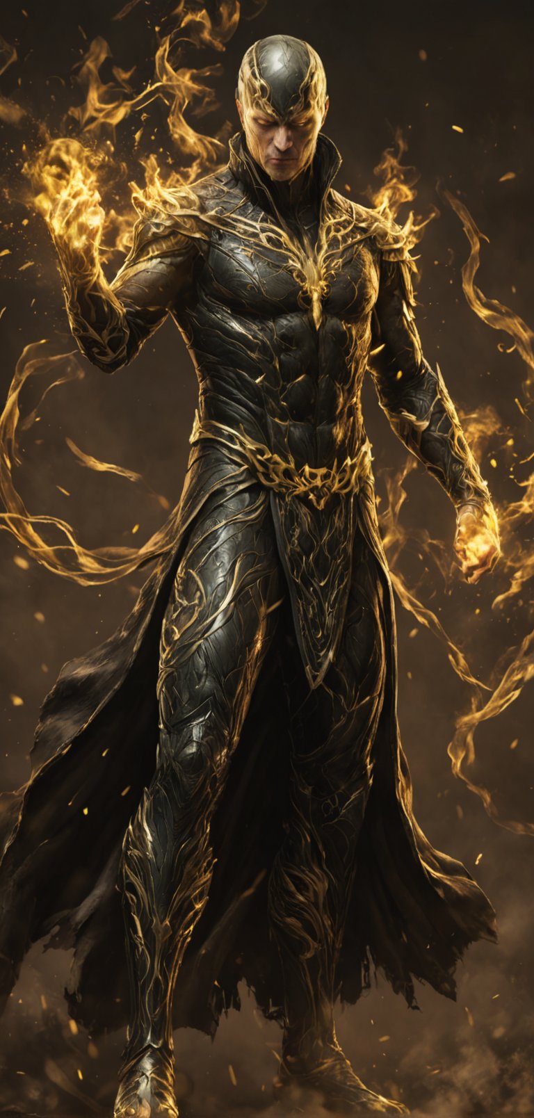 (extremely detailed 8k wallpaper), a medium full body photo of iron fist,intricate, highly detailed, dramatic, in iron fist costume,screaming