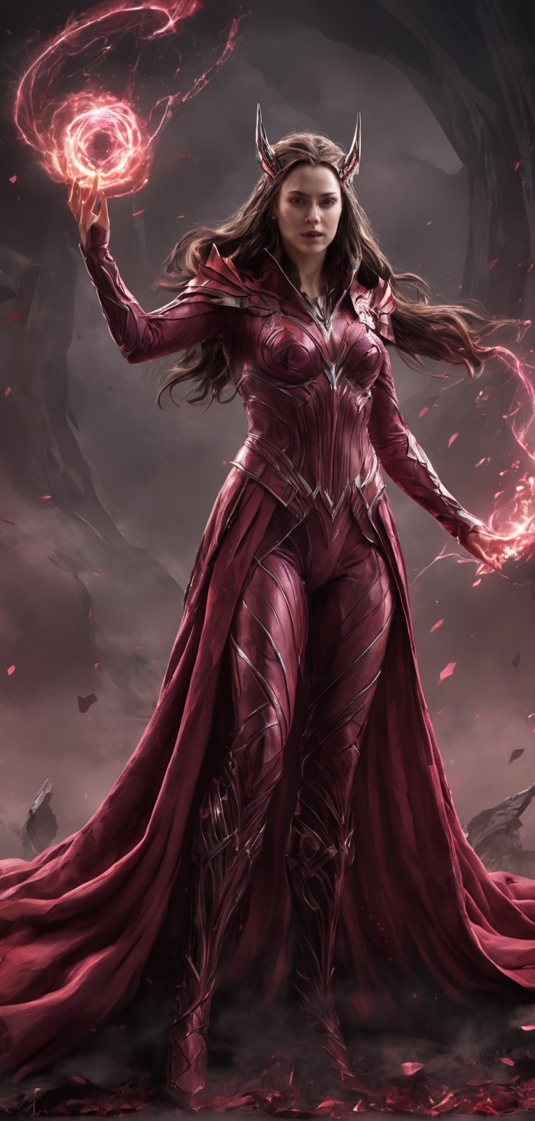 (extremely detailed 8k wallpaper),  a medium full body photo of scarlet witch ,  intricate by viper_66789(akr) on Tensor.Art
