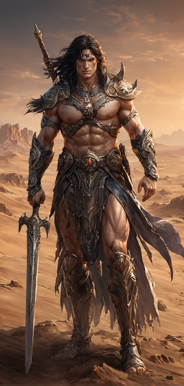 (extremely detailed 8k wallpaper),  a medium full body photo of conan,  intricate by viper_66789(akr) on Tensor.Art