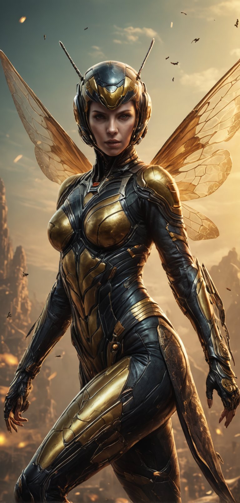 (extremely detailed 8k wallpaper),  a medium full body photo of wasp ,  intricate by viper_66789(akr) on Tensor.Art