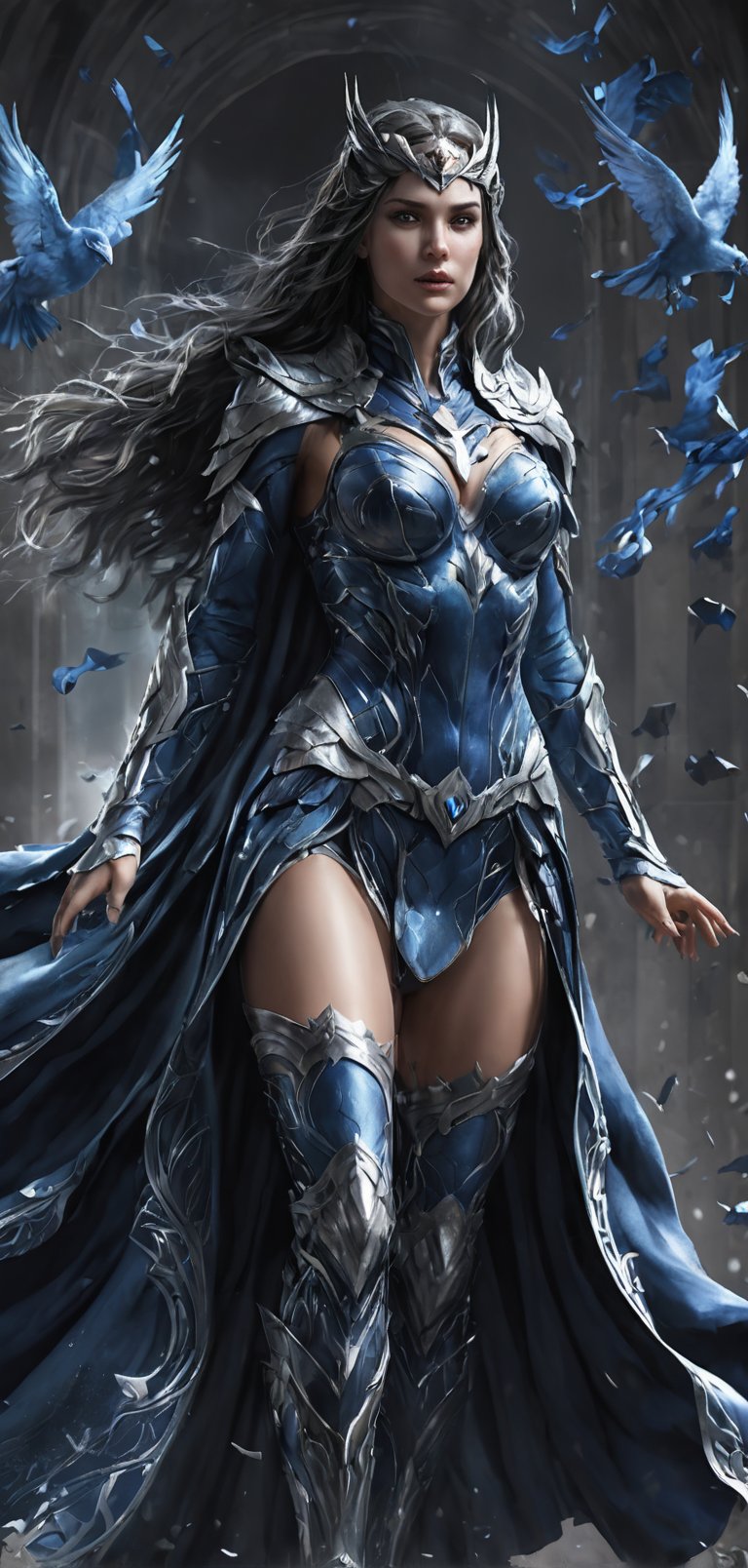 (extremely detailed 8k wallpaper),  a medium full body photo of dove of justice league,  intricate by viper_66789(akr) on...