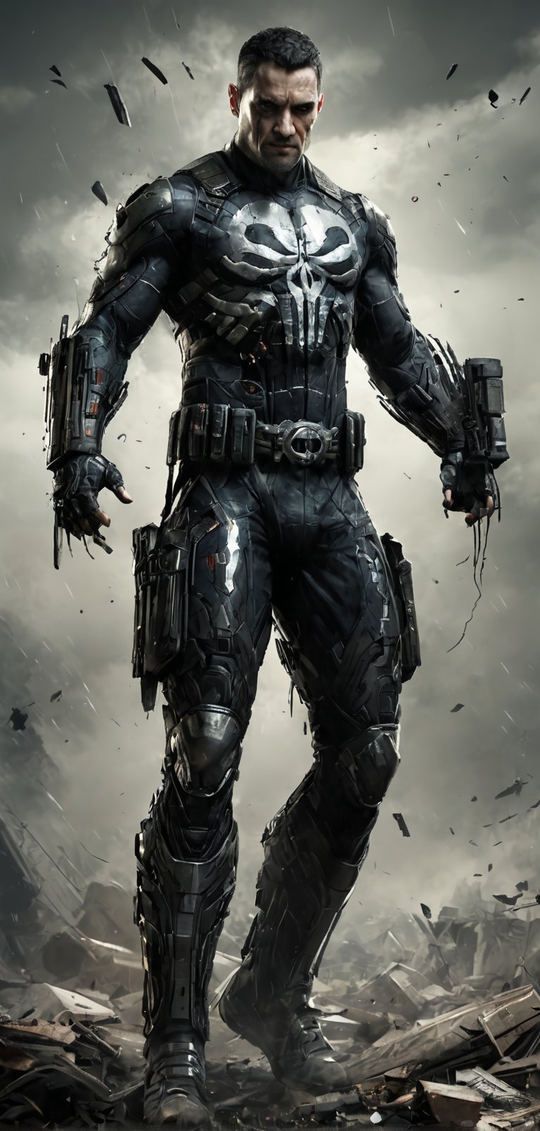 (extremely detailed 8k wallpaper),  a medium full body photo of punisher,  intricate by viper_66789(akr) on Tensor.Art