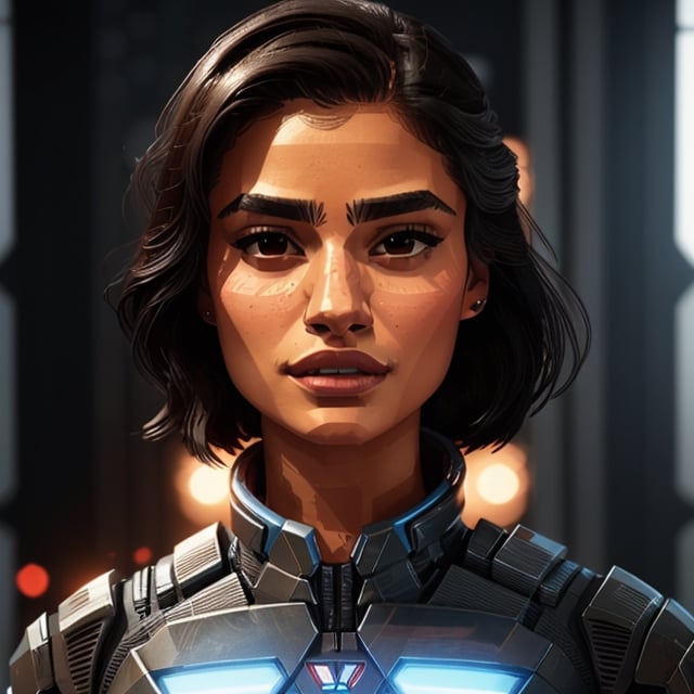 full format Mass Effect portrait of Diane Guerrero,  realistic skin,  Meybis Ruiz Cruz by style_Test on Tensor.Art