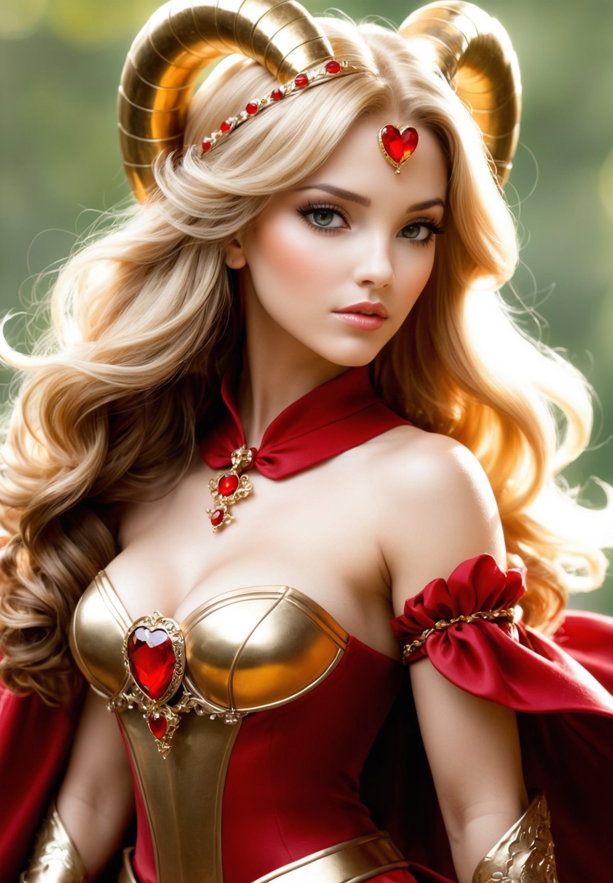"Crea un character sheet completo para la versión femenina del Caballero de Aries,  {nombre de la caballera}. Este charact...