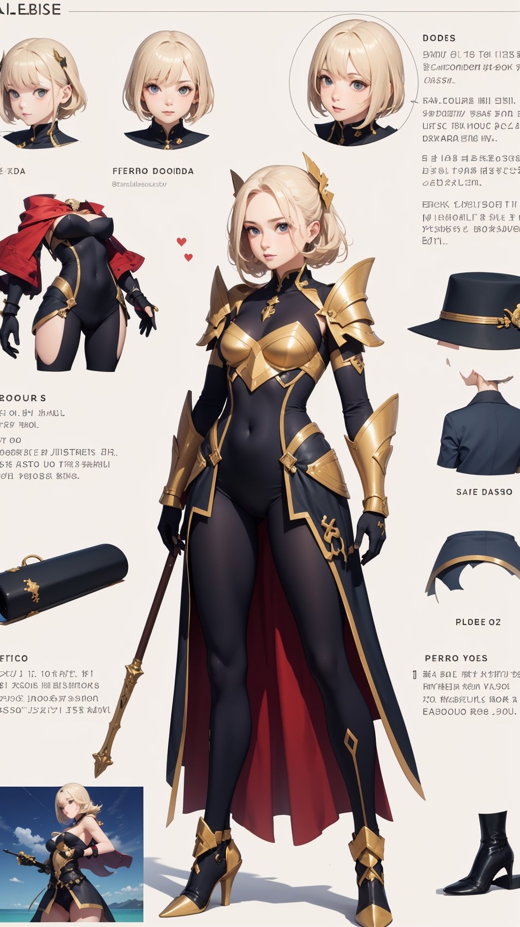 "Crea un character sheet completo para la versión femenina del Caballero de Aries,  {nombre de la caballera}. Este charact...