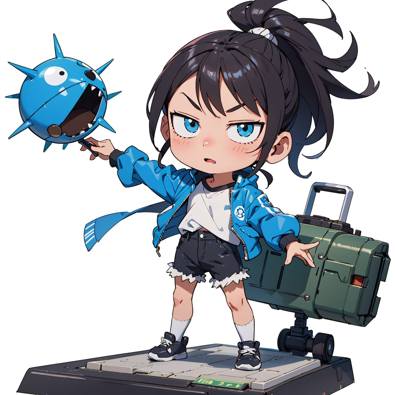 Nico Robin One Piece manga character, (white background: 1.2), ridiculous, high resolution, super detailed, chibi, (diorama: 1.4), miniature, BREAK
3d style, enhanced all,