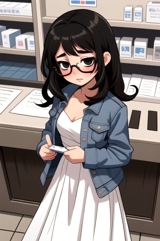 girl,  light brown skin,  black glasses by gyd_332 on Tensor.Art