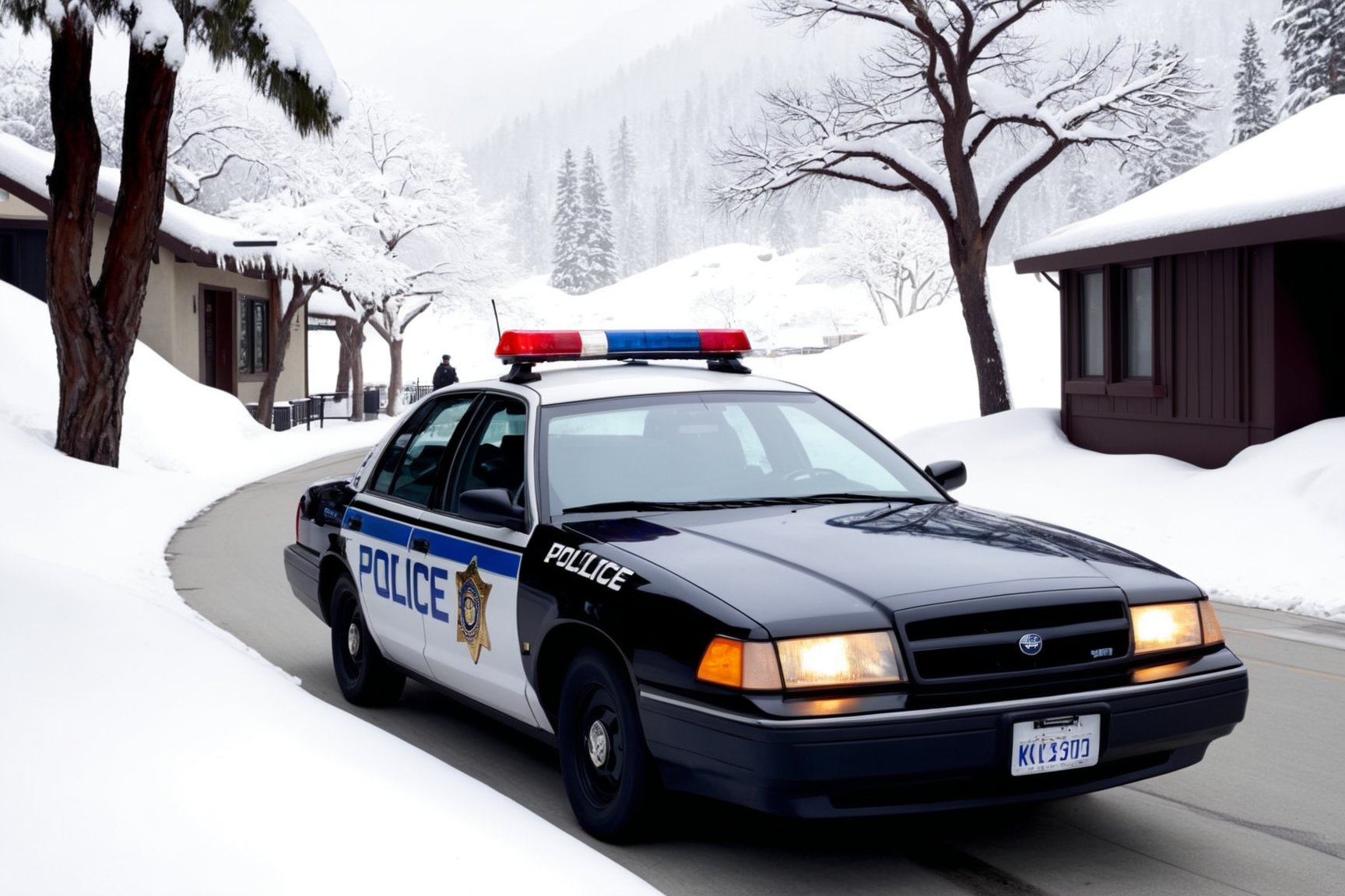 Hyper-Realistic photo of a beautiful LAPD police officer in a winter resort,20yo,1girl,solo,LAPD police uniform,cap,detailed exquisite face,soft shiny skin,smile,looking at viewer,Kristen Stewart lookalike,cap,sunglasses,fullbody:1.3
BREAK
backdrop:winter resort center,snow,road,police car,tree,[cluttered maximalism]
BREAK
settings: (rule of thirds1.3),perfect composition,studio photo,trending on artstation,depth of perspective,(Masterpiece,Best quality,32k,UHD:1.4),(sharp focus,high contrast,HDR,hyper-detailed,intricate details,ultra-realistic,kodachrome 800:1.3),(cinematic lighting:1.3),(by Karol Bak$,Alessandro Pautasso$,Gustav Klimt$ and Hayao Miyazaki$:1.3),art_booster,photo_b00ster, real_booster,w1nter res0rt