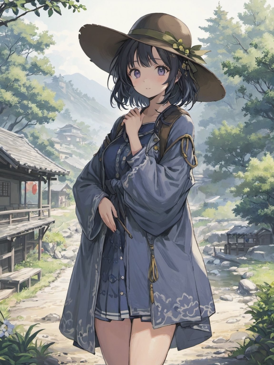 //Quality,
(masterpiece), (best quality), 8k illustration
,//Character,
1girl, solo, cowboy_shot, shidare hotaru
,//Fashion,

,//Background,
outdoors
,//Others,
