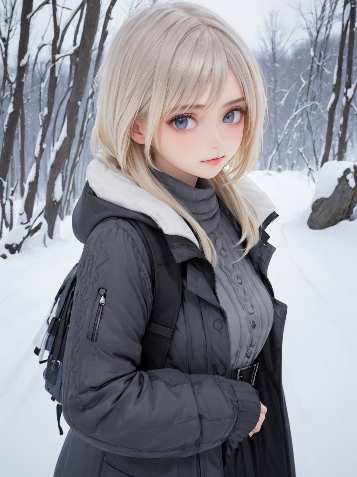 //Quality,
photo r3al, detailmaster2, masterpiece, photorealistic, 8k, 8k UHD, best quality, ultra realistic, ultra detailed, hyperdetailed photography, real photo
,//Character,
1girl, solo, looking_at_viewer, (2b_(nier))
,//Fashion,

,//Background,
winter, snow
,//Others,
Eimi