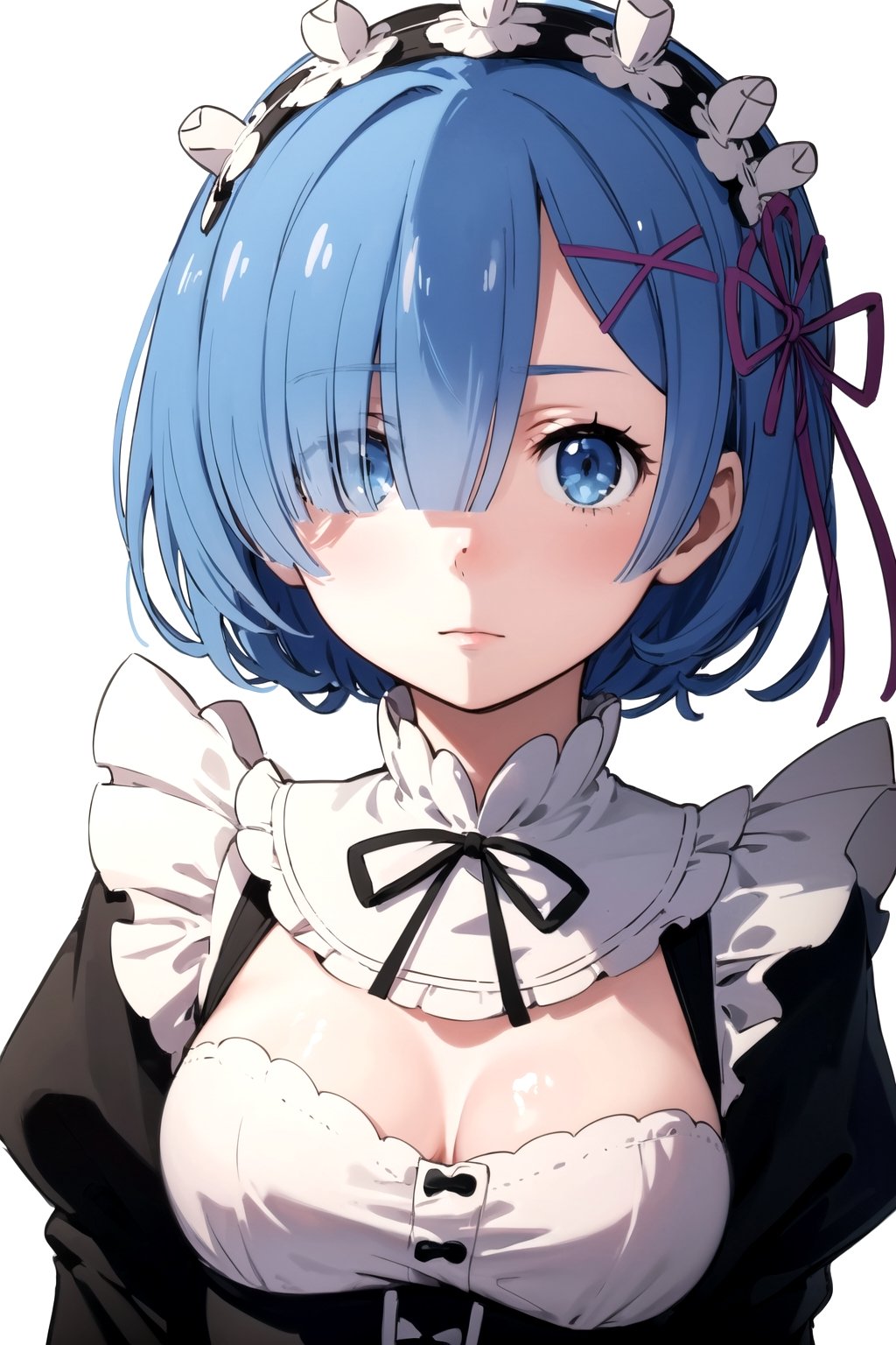 //Quality,
masterpiece, best quality
,//Character,
1girl, solo
,//Fashion,
,//Background,
white_background, simple_background
,//Others,
,rem, roswaal mansion maid uniform, maid headdress