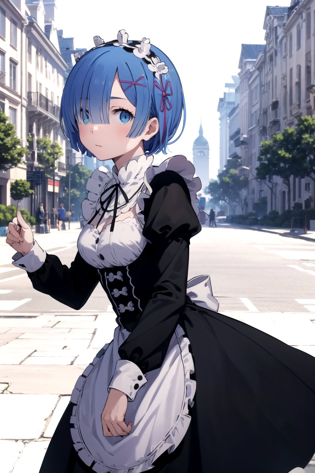 //Quality,
masterpiece, best quality
,//Character,
1girl, solo
,//Fashion,
,//Background,
white_background, simple_background
,//Others,
,rem, roswaal mansion maid uniform, maid headdress