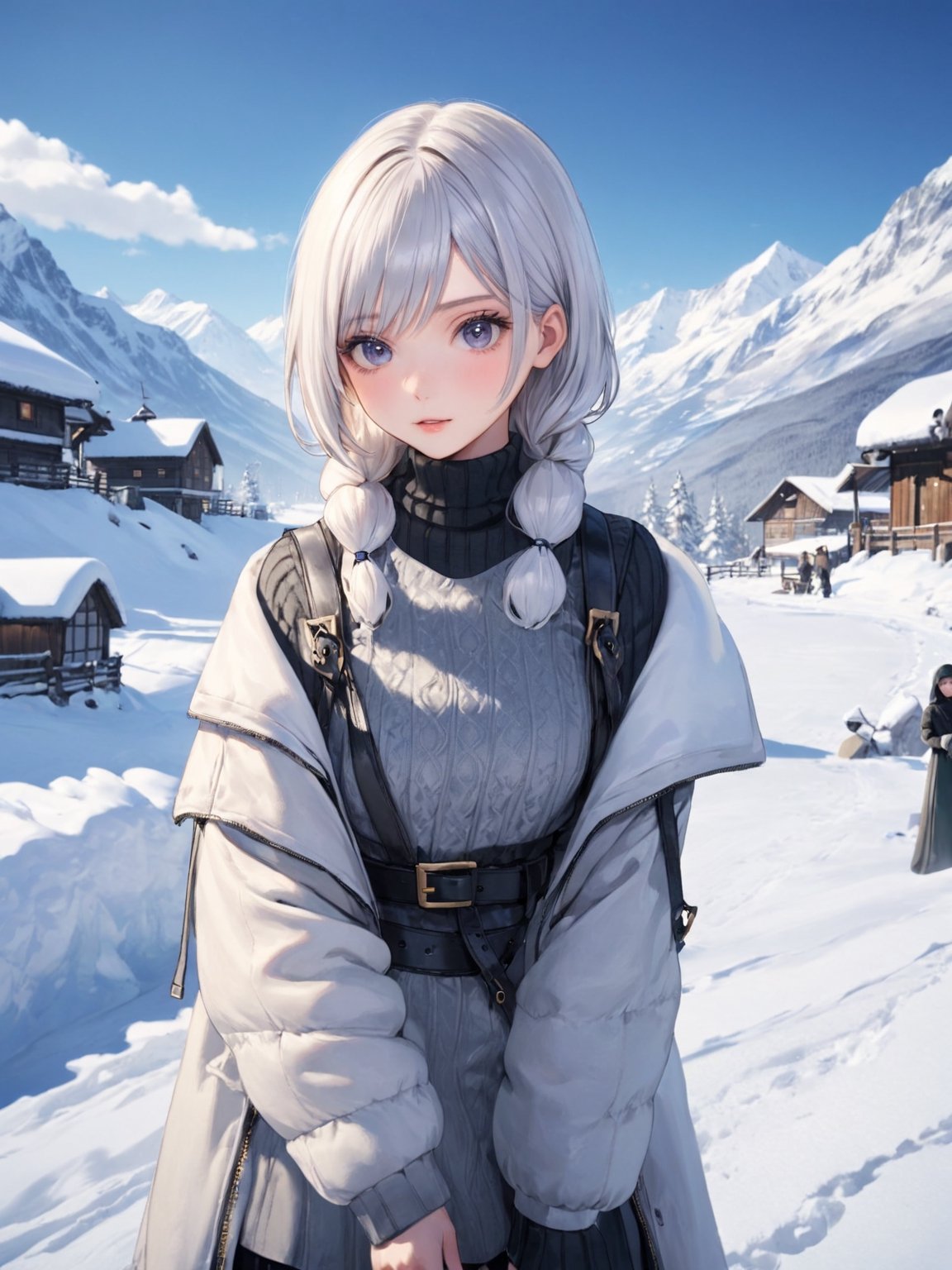 //Quality,
photo r3al, detailmaster2, masterpiece, photorealistic, 8k, 8k UHD, best quality, ultra realistic, ultra detailed, hyperdetailed photography, real photo
,//Character,
1girl, solo, looking_at_viewer, (2b_(nier))
,//Fashion,

,//Background,
winter, snow
,//Others,
Eimi