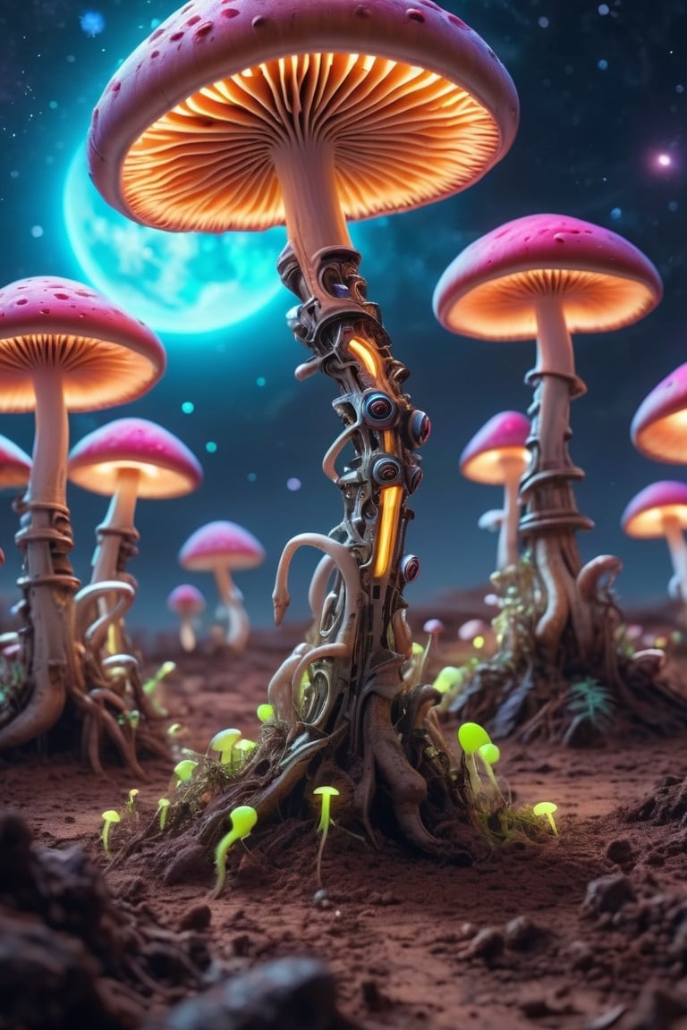 (masterpiece,  best quality),  alien mushrooms on the ground by Fidelkus on Tensor.Art