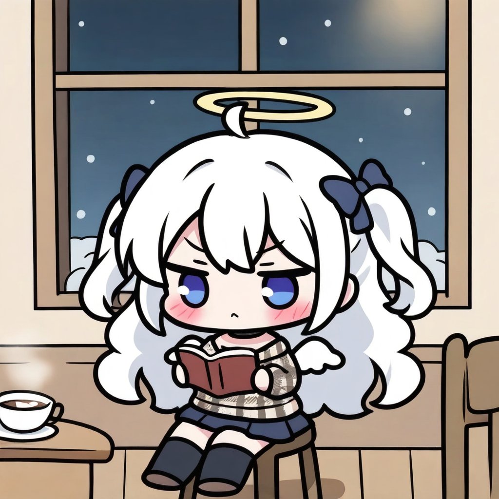 1girl,  angel,  white hair by 七瀬丸 on Tensor.Art
