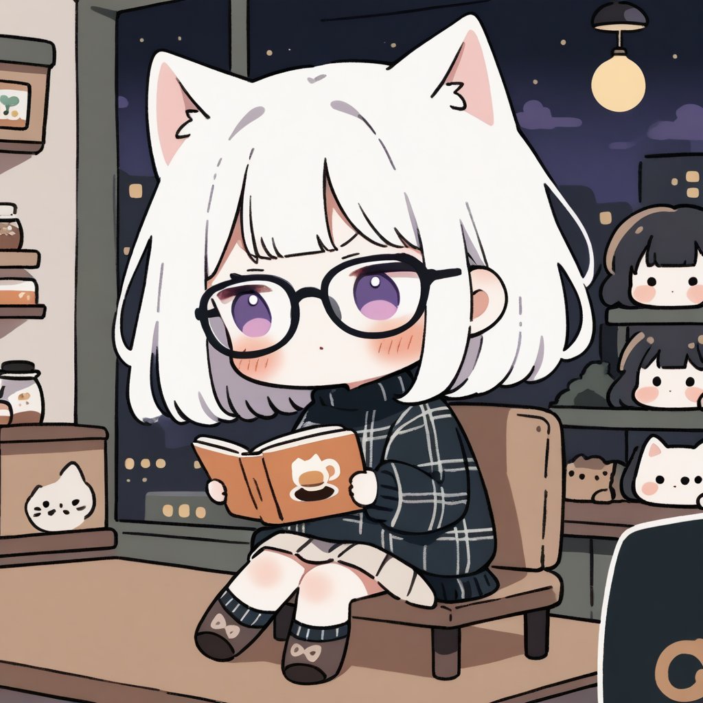 1girl,  (cat girl),  (loli) by 七瀬丸 on Tensor.Art