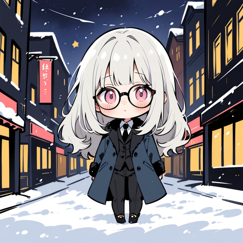 1girl,  (cute girl),  (light gray hair) by 七瀬丸 on Tensor.Art