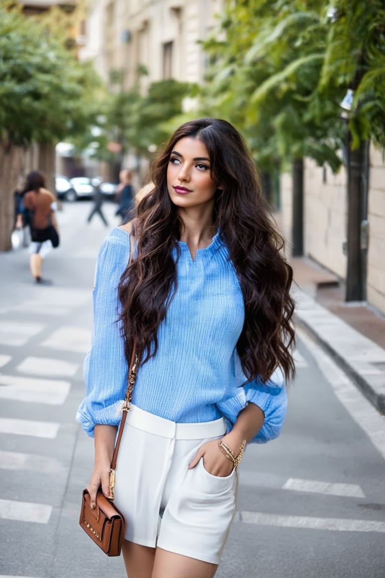 Beautiful woman on the street


