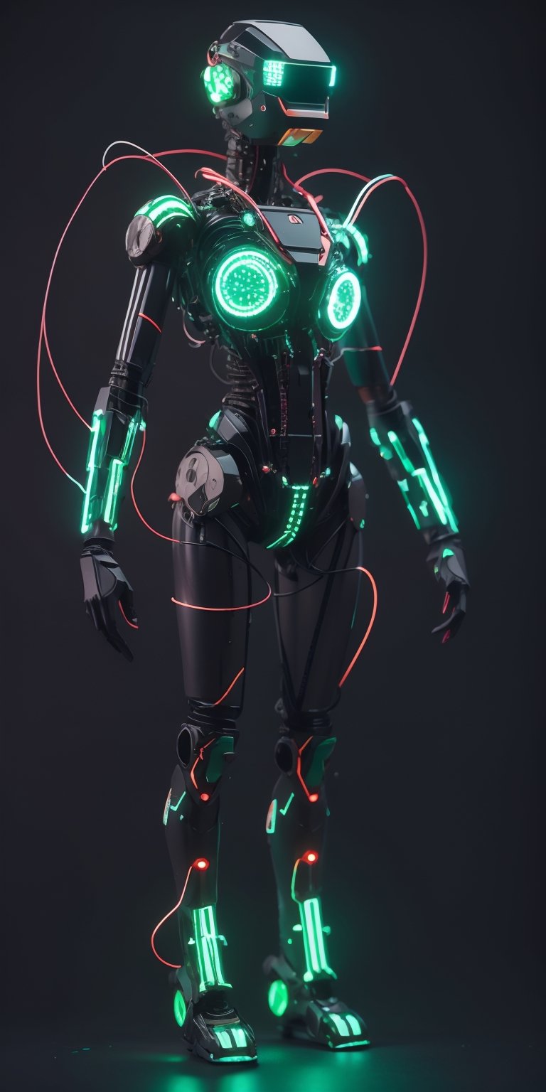 A cockroach composed of electronic components,
Head: Compound eyes formed from red and green LEDs, antennae from twisted wires, pulsating capacitor on forehead.
Thorax: Replaced with salvaged circuit board, featuring resistor "plates," glowing diodes, and connecting wires.
Legs: Spindly limbs with capacitor "knees," illuminating LEDs, and internal motors for movement.
Abdomen: Cluster of glowing LEDs, intricate network of wires.
Movement: Agile, with whirring joints and flickering LED eyes.
Overall: Eerie, yet fascinating technological marvel.
Tiny sparks, glowing dust trails. Erratic, unpredictable movements,
photorealistic,circuit_art,Masterpiece,photorealistic