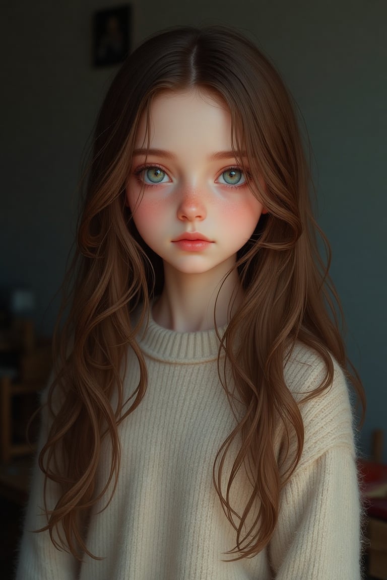 beautiful girl,  portrait,  long hair by SuiginToxic on Tensor.Art